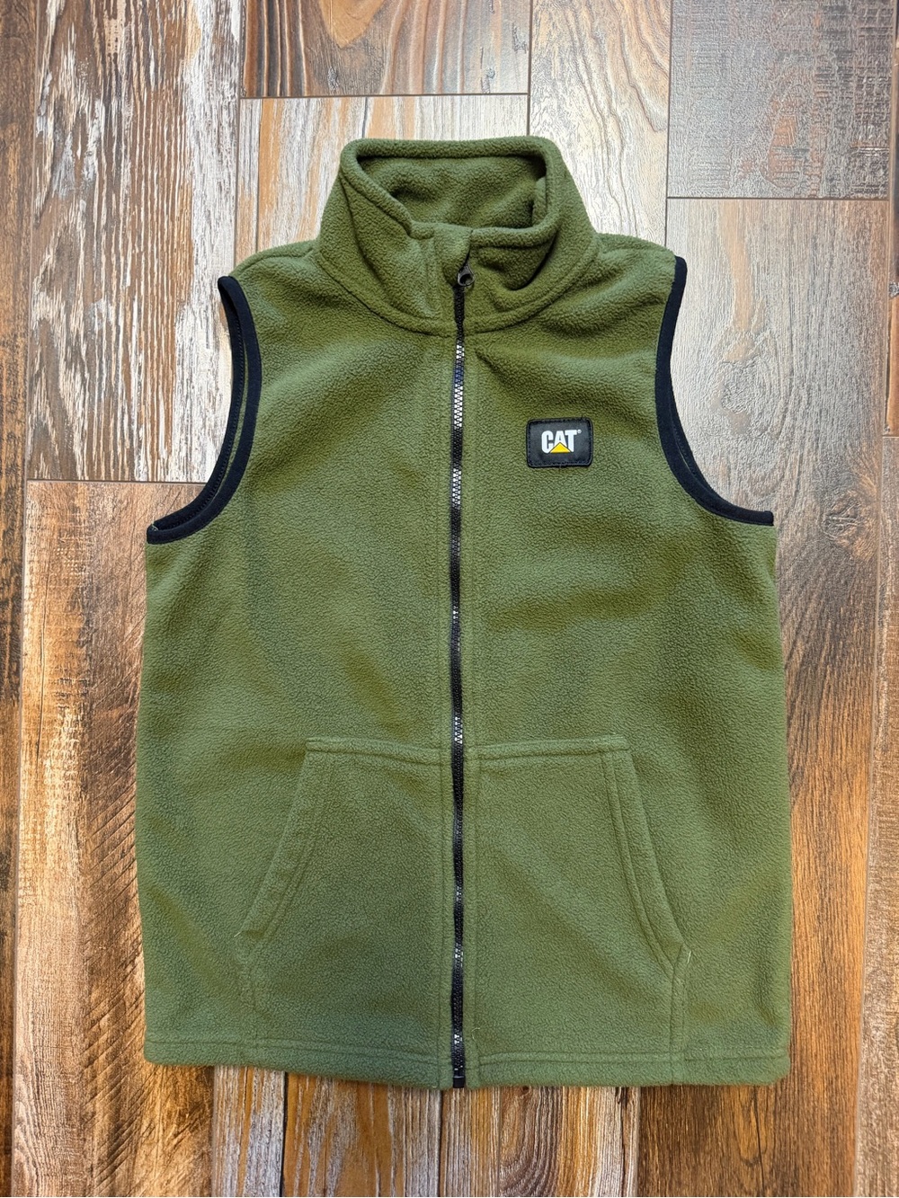CAT Olive Green Fleece Vest